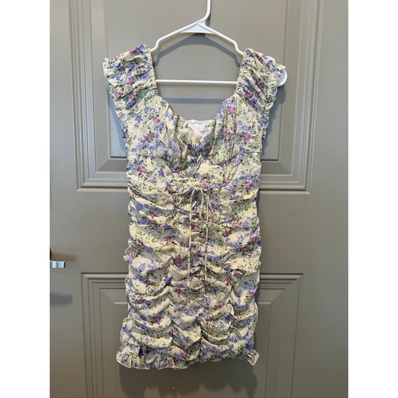 Mable Dresses & Skirts - Mable Floral‎ Mini Dress White Size Medium